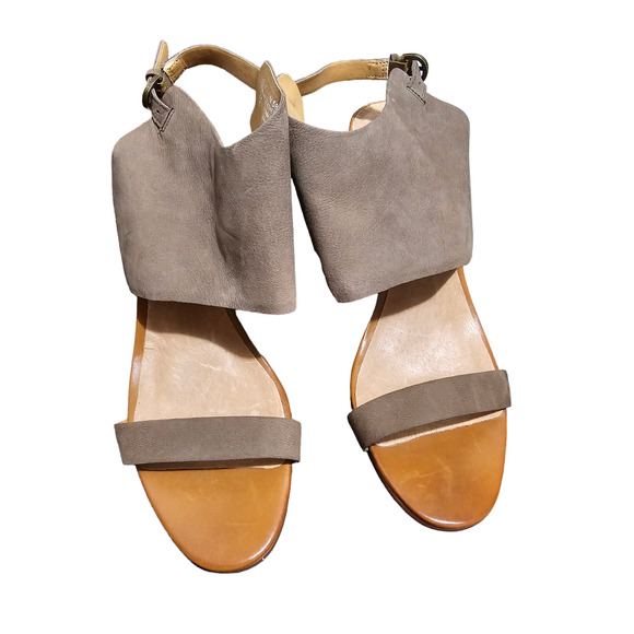 Halogen Clarette Brown Wedge Suede Slingback Sandal, Sz 10M - NWOT - Picture 4 of 9